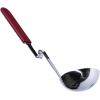 imageSouper Cubes  Lori Greiner No Mess Stainless Steel Soup Ladle with Silicone Handle  Metal Soup Ladle with No Mess Design That Hooks on Side of Any Pot  CranberryCranberry