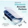 imageSouper Cubes 1 Cup Silicone Freezer Tray with Lids Perfect for Storing Broth Leftovers Rice Sauce and More Silicone Soup Freezer Molds for Meal Prepping  Blueberry  2PackBlueberry