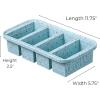 imageSouper Cubes 1 Cup Silicone Freezer Tray with Lids Perfect for Storing Broth Leftovers Rice Sauce and More Silicone Soup Freezer Molds for Meal Prepping  Blueberry  2PackSprinkels Edition