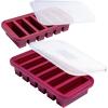 imageSouper Cubes 12 Cup Silicone Freezer Mold Perfect for Storing Soups Sauces Juices Desserts Smoothie Prep and More Freezer Portion Mold for Meal Prepping  Aqua  1PackCranberry