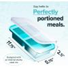 imageSouper Cubes 2 Cup Silicone Freezer Tray with Lids Perfect for Storing Lasagna Leftovers Sauces Portioned Meals and More Silicone Soup Freezer Molds for Meal Prepping  Cranberry  2PackAqua