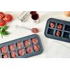 imageSouper Cubes 2 Tbsp Silicone Freezer Molds  Perfect for Storing Garlic Herbs Ginger Pesto Tomato Paste Lemon Juice Purees and More  Silicone Baby Food Freezer Tray  Aqua  2PackCharcoal