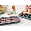 imageSouper Cubes 2 Tbsp Silicone Freezer Molds  Perfect for Storing Garlic Herbs Ginger Pesto Tomato Paste Lemon Juice Purees and More  Silicone Baby Food Freezer Tray  Aqua  2PackCharcoal