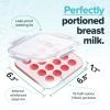 imageSouper Cubes MyMilk 12 oz Silicone Breast Milk Freezer Trays Each Pure Platinum FoodGrade Silicone Tray Holds 8 oz Perfect For Baby Food Freezer Storage Purees and More  Pink  2PackPink
