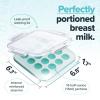 imageSouper Cubes MyMilk 12 oz Silicone Breast Milk Freezer Trays Each Pure Platinum FoodGrade Silicone Tray Holds 8 oz Perfect For Baby Food Freezer Storage Purees and More  Pink  2PackMint