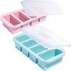 imageSouper Cubes 1 Cup Silicone Freezer Tray with Lids Perfect for Storing Broth Leftovers Rice Sauce and More Silicone Soup Freezer Molds for Meal Prepping  Blueberry  2PackSprinkels Edition