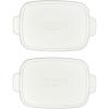imageSouper Cubes 5 x 5 Stoneware Ceramic Baking Dishes Replacement Silicone Covers Set of 2 Stoneware Not Included5 x 3