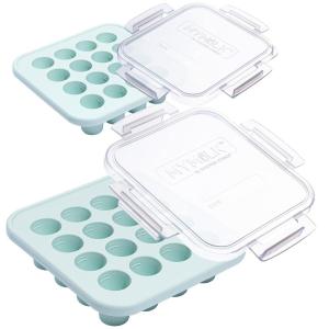 imageSouper Cubes MyMilk 12 oz Silicone Breast Milk Freezer Trays Each Pure Platinum FoodGrade Silicone Tray Holds 8 oz Perfect For Baby Food Freezer Storage Purees and More  Pink  2PackMint