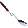 imageSouper Cubes  Lori Greiner No Mess Stainless Steel Cooking Spoon with Silicone Handle  Stainless Steel Serving Spoon No Mess Design Hooks on Side of Any Pot  KaleCranberry