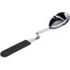 imageSouper Cubes  Lori Greiner No Mess Stainless Steel Cooking Spoon with Silicone Handle  Stainless Steel Serving Spoon No Mess Design Hooks on Side of Any Pot  KaleCharcoal