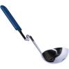 imageSouper Cubes  Lori Greiner No Mess Stainless Steel Cooking Spoon with Silicone Handle  Stainless Steel Serving Spoon No Mess Design Hooks on Side of Any Pot  KaleBlueberry