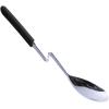 imageSouper Cubes  Lori Greiner No Mess Stainless Steel Cooking Spoon with Silicone Handle  Stainless Steel Serving Spoon No Mess Design Hooks on Side of Any Pot  KaleCharcoal