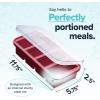 imageSouper Cubes 1 Cup Silicone Freezer Tray with Lids Perfect for Storing Broth Leftovers Rice Sauce and More Silicone Soup Freezer Molds for Meal Prepping  Kale  2PackCranberry