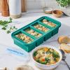 imageSouper Cubes 1 Cup Silicone Freezer Tray with Lids Perfect for Storing Broth Leftovers Rice Sauce and More Silicone Soup Freezer Molds for Meal Prepping  Kale  2PackKale