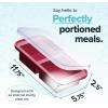 imageSouper Cubes 2 Cup Silicone Freezer Tray with Lid Perfect for Storing Lasagna Leftovers Sauces Portioned Meals and More Silicone Freezer Mold for Meal Prepping  Kale  1PackCranberry