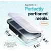 imageSouper Cubes 2 Cup Silicone Freezer Tray with Lid Perfect for Storing Lasagna Leftovers Sauces Portioned Meals and More Silicone Freezer Mold for Meal Prepping  Kale  1PackCharcoal