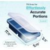 imageSouper Cubes 2 Cup Silicone Freezer Tray with Lid Perfect for Storing Lasagna Leftovers Sauces Portioned Meals and More Silicone Freezer Mold for Meal Prepping  Kale  1PackBlueberry
