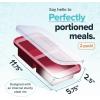 imageSouper Cubes 2 Cup Silicone Freezer Tray with Lid Perfect for Storing Lasagna Leftovers Sauces Portioned Meals and More Silicone Freezer Mold for Meal Prepping  Kale  1PackCranberry