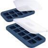 imageSouper Cubes 2 Tbsp Silicone Freezer Molds  Perfect for Storing Garlic Herbs Ginger Pesto Tomato Paste Lemon Juice Purees and More  Silicone Baby Food Freezer Tray  Kale  2PackBlueberry