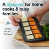 imageSouper Cubes 2 Tbsp Silicone Freezer Molds  Perfect for Storing Garlic Herbs Ginger Pesto Tomato Paste Lemon Juice Purees and More  Silicone Baby Food Freezer Tray  Kale  2PackCharcoal