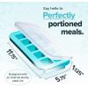 imageSouper Cubes 2 Tbsp Silicone Freezer Molds  Perfect for Storing Garlic Herbs Ginger Pesto Tomato Paste Lemon Juice Purees and More  Silicone Baby Food Freezer Tray  Kale  2PackAqua