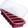 imageSouper Cubes 12 Cup Silicone Freezer Molds Perfect for Storing Soups Sauces Juices Desserts Smoothie Prep and More Freezer Portion Molds for Meal Prepping  Kale  2PackCranberry