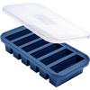 imageSouper Cubes 12 Cup Silicone Freezer Molds Perfect for Storing Soups Sauces Juices Desserts Smoothie Prep and More Freezer Portion Molds for Meal Prepping  Kale  2PackBlueberry