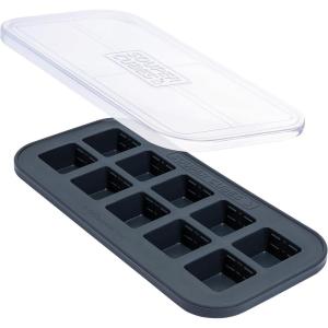 imageSouper Cubes 2 Tbsp Silicone Freezer Molds  Perfect for Storing Garlic Herbs Ginger Pesto Tomato Paste Lemon Juice Purees and More  Silicone Baby Food Freezer Tray  Kale  2PackCharcoal