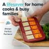 imageSouper Cubes 2 Tbsp Silicone Freezer Molds  Perfect for Storing Garlic Herbs Ginger Pesto Tomato Paste Lemon Juice Purees and More  Cotton Candy  1PackCranberry
