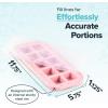 imageSouper Cubes 2 Tbsp Silicone Freezer Molds  Perfect for Storing Garlic Herbs Ginger Pesto Tomato Paste Lemon Juice Purees and More  Cotton Candy  1PackCotton Candy