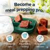 imageSouper Cubes 2 Tbsp Silicone Freezer Molds  Perfect for Storing Garlic Herbs Ginger Pesto Tomato Paste Lemon Juice Purees and More  Cotton Candy  1PackKale
