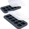 imageSouper Cubes 2 Tbsp Silicone Freezer Molds  Perfect for Storing Garlic Herbs Ginger Pesto Tomato Paste Lemon Juice Purees and More  Cotton Candy  1PackCharcoal