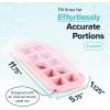 imageSouper Cubes 2 Tbsp Silicone Freezer Molds  Perfect for Storing Garlic Herbs Ginger Pesto Tomato Paste Lemon Juice Purees and More  Cotton Candy  1PackCotton Candy