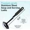 image:imageSouper Cubes  Lori Greiner No Mess Stainless Steel Soup Ladle with Silicone Handle  Metal Soup Ladle with No Mess Design That Hooks on Side of Any Pot  Cotton CandyCranberry