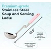 image:imageSouper Cubes  Lori Greiner No Mess Stainless Steel Soup Ladle with Silicone Handle  Metal Soup Ladle with No Mess Design That Hooks on Side of Any Pot  Cotton CandyCotton Candy