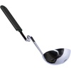 image:imageSouper Cubes  Lori Greiner No Mess Stainless Steel Soup Ladle with Silicone Handle  Metal Soup Ladle with No Mess Design That Hooks on Side of Any Pot  Cotton CandyCharcoal