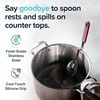 image:imageSouper Cubes  Lori Greiner No Mess Stainless Steel Soup Ladle with Silicone Handle  Metal Soup Ladle with No Mess Design That Hooks on Side of Any Pot  Cotton CandyCranberry