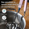 image:imageSouper Cubes  Lori Greiner No Mess Stainless Steel Soup Ladle with Silicone Handle  Metal Soup Ladle with No Mess Design That Hooks on Side of Any Pot  Cotton CandyCotton Candy