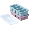 image:imageSouper Cubes 1 Cup Silicone Freezer Trays with Lids Cotton Candy 1Pack  100 PlatinumCured Silicone Freezer Cube Oven and Microwave Safe Perfect for Freezing Soup Rice Protein Grains and MoreSprinkels Edition