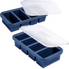 image:imageSouper Cubes 1 Cup Silicone Freezer Trays with Lids Cotton Candy 1Pack  100 PlatinumCured Silicone Freezer Cube Oven and Microwave Safe Perfect for Freezing Soup Rice Protein Grains and MoreBlueberry