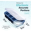 image:imageSouper Cubes 1 Cup Silicone Freezer Trays with Lids Cotton Candy 1Pack  100 PlatinumCured Silicone Freezer Cube Oven and Microwave Safe Perfect for Freezing Soup Rice Protein Grains and MoreBlueberry