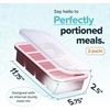 image:imageSouper Cubes 1 Cup Silicone Freezer Trays with Lids Cotton Candy 1Pack  100 PlatinumCured Silicone Freezer Cube Oven and Microwave Safe Perfect for Freezing Soup Rice Protein Grains and MoreSprinkels Edition