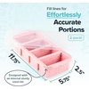 image:imageSouper Cubes 1 Cup Silicone Freezer Trays with Lids Cotton Candy 1Pack  100 PlatinumCured Silicone Freezer Cube Oven and Microwave Safe Perfect for Freezing Soup Rice Protein Grains and MoreCotton Candy