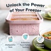 image:imageSouper Cubes 1 Cup Silicone Freezer Trays with Lids Cotton Candy 1Pack  100 PlatinumCured Silicone Freezer Cube Oven and Microwave Safe Perfect for Freezing Soup Rice Protein Grains and MoreCotton Candy