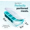 image:imageSouper Cubes 1 Cup Silicone Freezer Trays with Lids Cotton Candy 1Pack  100 PlatinumCured Silicone Freezer Cube Oven and Microwave Safe Perfect for Freezing Soup Rice Protein Grains and MoreAqua
