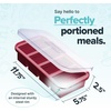 image:imageSouper Cubes 1 Cup Silicone Freezer Trays with Lids Cotton Candy 1Pack  100 PlatinumCured Silicone Freezer Cube Oven and Microwave Safe Perfect for Freezing Soup Rice Protein Grains and MoreCranberry