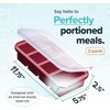 image:imageSouper Cubes 1 Cup Silicone Freezer Trays with Lids Cotton Candy 1Pack  100 PlatinumCured Silicone Freezer Cube Oven and Microwave Safe Perfect for Freezing Soup Rice Protein Grains and MoreCranberry