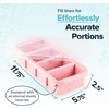 image:imageSouper Cubes 1 Cup Silicone Freezer Trays with Lids Cotton Candy 1Pack  100 PlatinumCured Silicone Freezer Cube Oven and Microwave Safe Perfect for Freezing Soup Rice Protein Grains and MoreCotton Candy