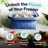 image:imageSouper Cubes 1 Cup Silicone Freezer Trays with Lids Cotton Candy 1Pack  100 PlatinumCured Silicone Freezer Cube Oven and Microwave Safe Perfect for Freezing Soup Rice Protein Grains and MoreBlueberry