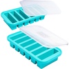 image:imageSouper Cubes 12 Cup Silicone Freezer Mold with Lid Cotton Candy 1Pack  100 PlatinumCured Silicone Freezer Cube Oven amp Microwave Safe Perfect for Freezing Broth Sauces Sides and MoreAqua